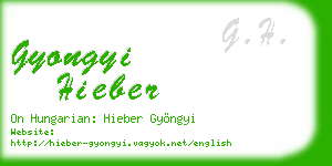gyongyi hieber business card